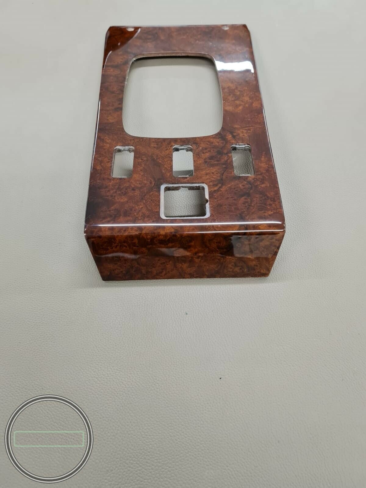 Mercedes R107 Sl Center Console Gear Shift Wood Trim Burlwood