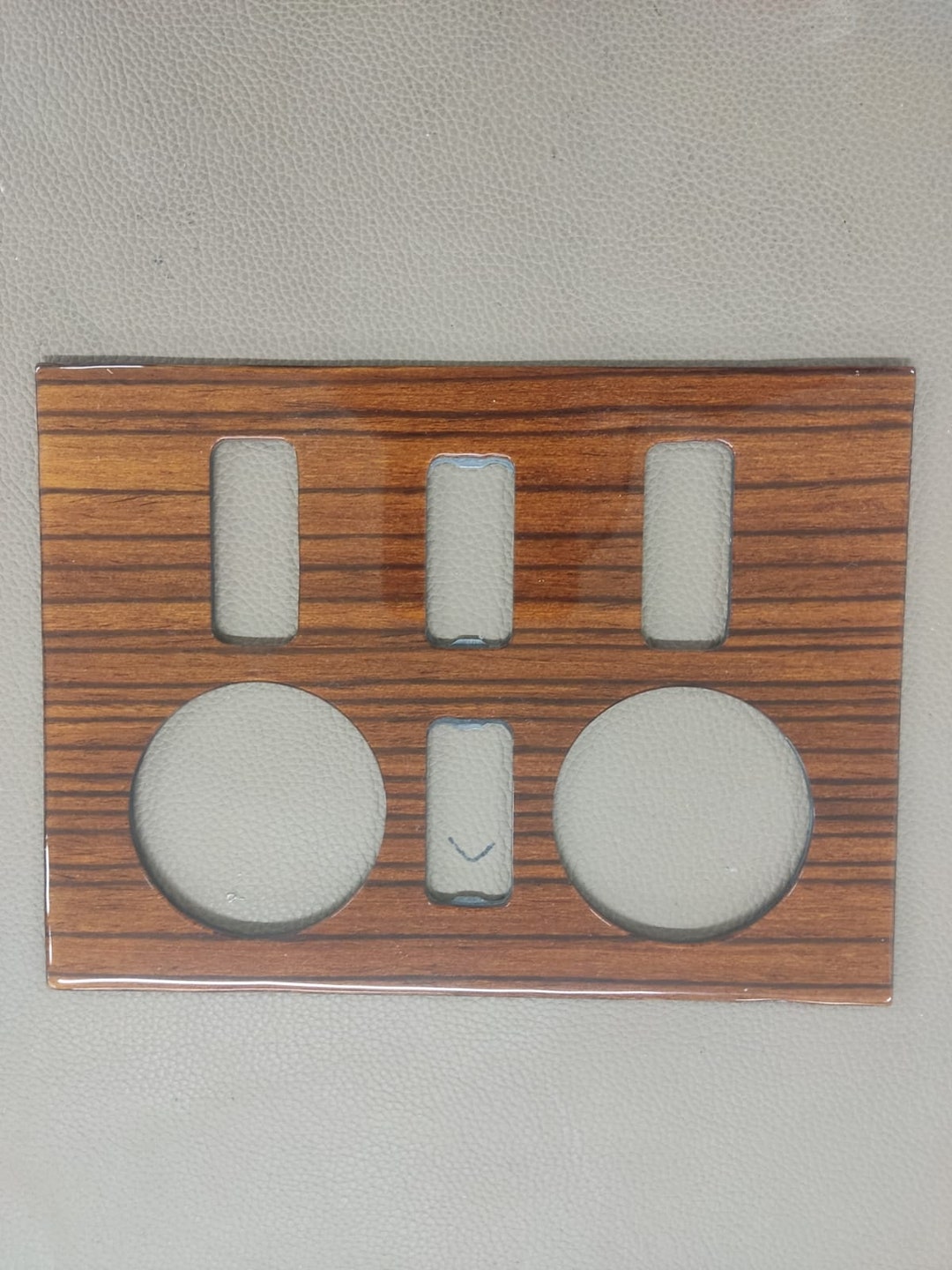 Mercedes R107 Wood Climate Panel Wood Trim Zebrano Climate Panel Early ...