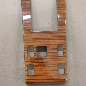 Mercedes w124 wood shift zebrano trim w124 shift trim center wood
