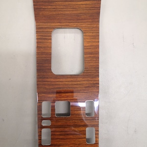 Mercedes w124 wood shift zebrano trim w124 shift trim center wood