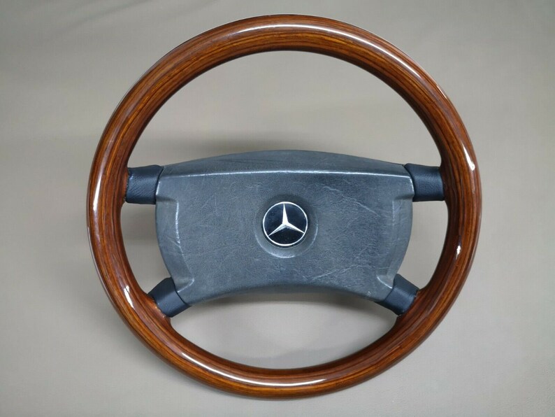 Mercedes W201 Central Console Zebrano Wood Trim OEM 190D 190E 85