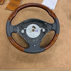 Bmw m steering wheel wood for z3 e36 e39 e38 burlwood steering wheel