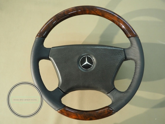 Mercedes Sportline R107 W201 W123 W124 W126 Wood Steering Burled