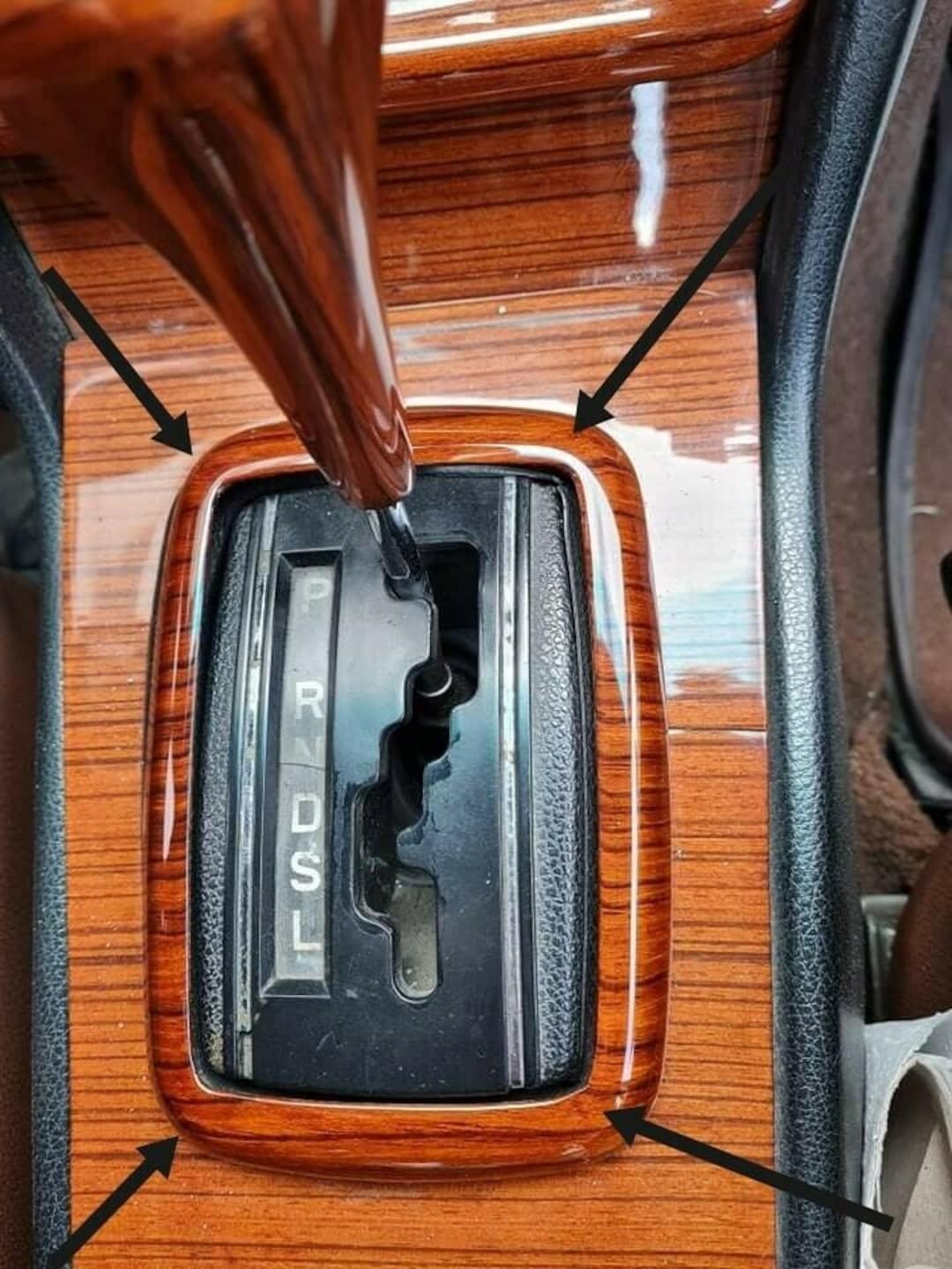 Mercedes W123 Shift Surrounding Frame Center Console Gear Shift