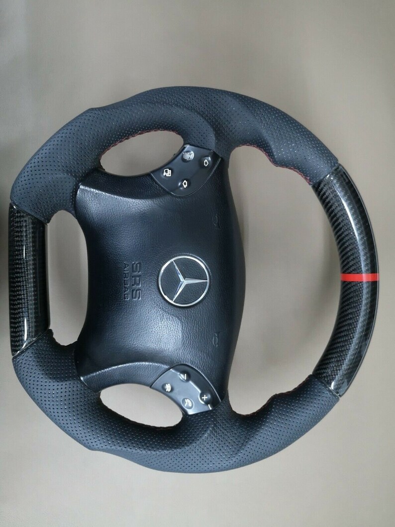 Mercedes Benz Real Carbon Covered W210 W208 Steering Wheel Amg Etsy
