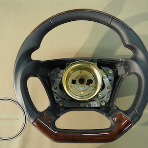 Mercedes holzlenkrad passe para r129 w124 w208 w140 500e burlwood