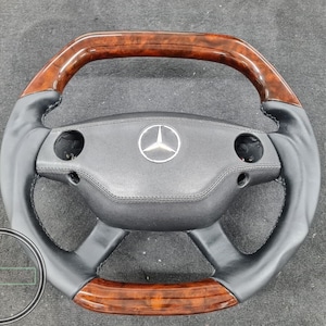 Mercedes w212 amg style steering wheel e350 e200 e250 steering wheel burlwood