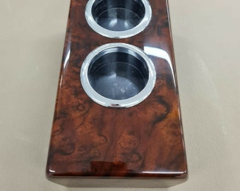 Mercedes r107 cup holder burled walnut slc sl