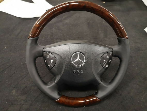 Mercedes W211 Wood Steering Wheel E320 E500 Burled Walnut Steering