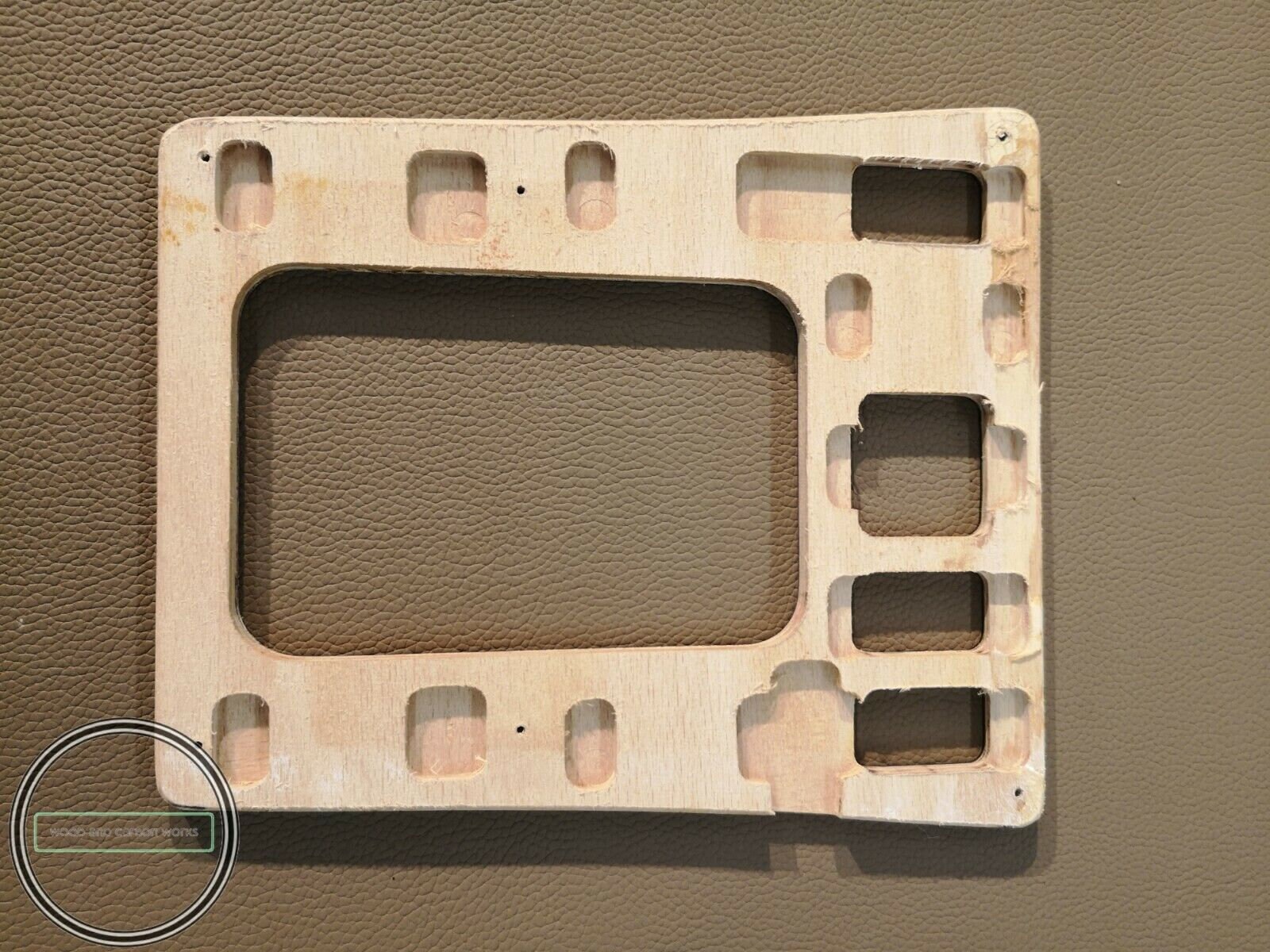 Handmade Zebrano Wood Shift Console Board For Mercedes W123 (No. 15) – Center Console Trim