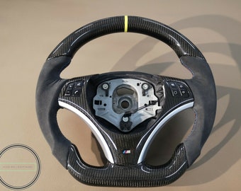  E90 E92 E91 M3 カーボンステアリングホイールトリム Bmw E90 Steering Wheel Carbon Fits E91 E92 E93 M3 Style M