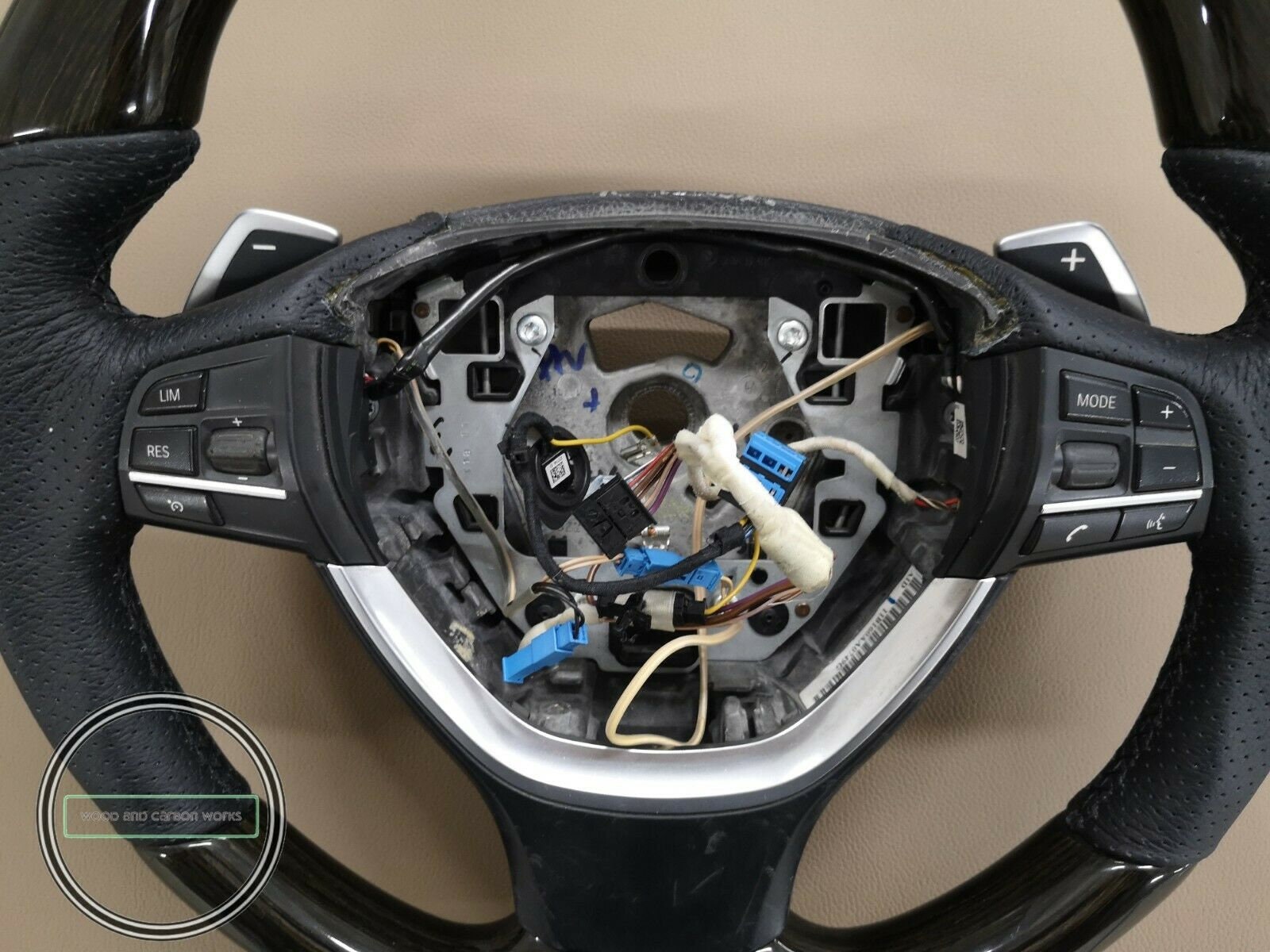 Bmw f10 f11 f30 f82 holz lenkrad 530i 640 m5 m6 m7 f1 shift