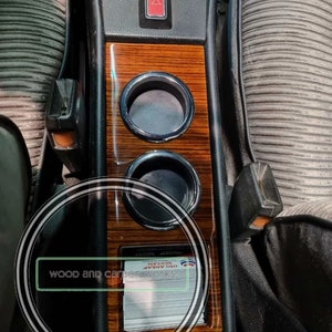 Portabicchieri per console centrale Mercedes W123 Zebrano, compatibile con tutti i modelli W123