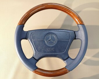 W124 wooden steering sale wheel