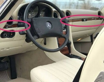 Mercedes Sl R107 Wood Dashboard Trim Set Burlwood Mercedes 560sl