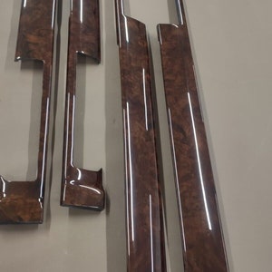 Mercedes w126 sel amg door trim set burlwood wood trim set