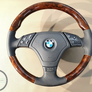 Bmw wood steering wheel e31 e32 e34 e36 m3 z3 e39 burlwood