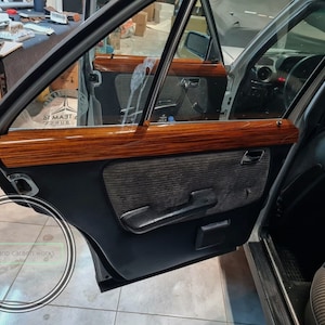 Mercedes holzleisten für w123 zebrano w123 holzleisten für 4-türer...