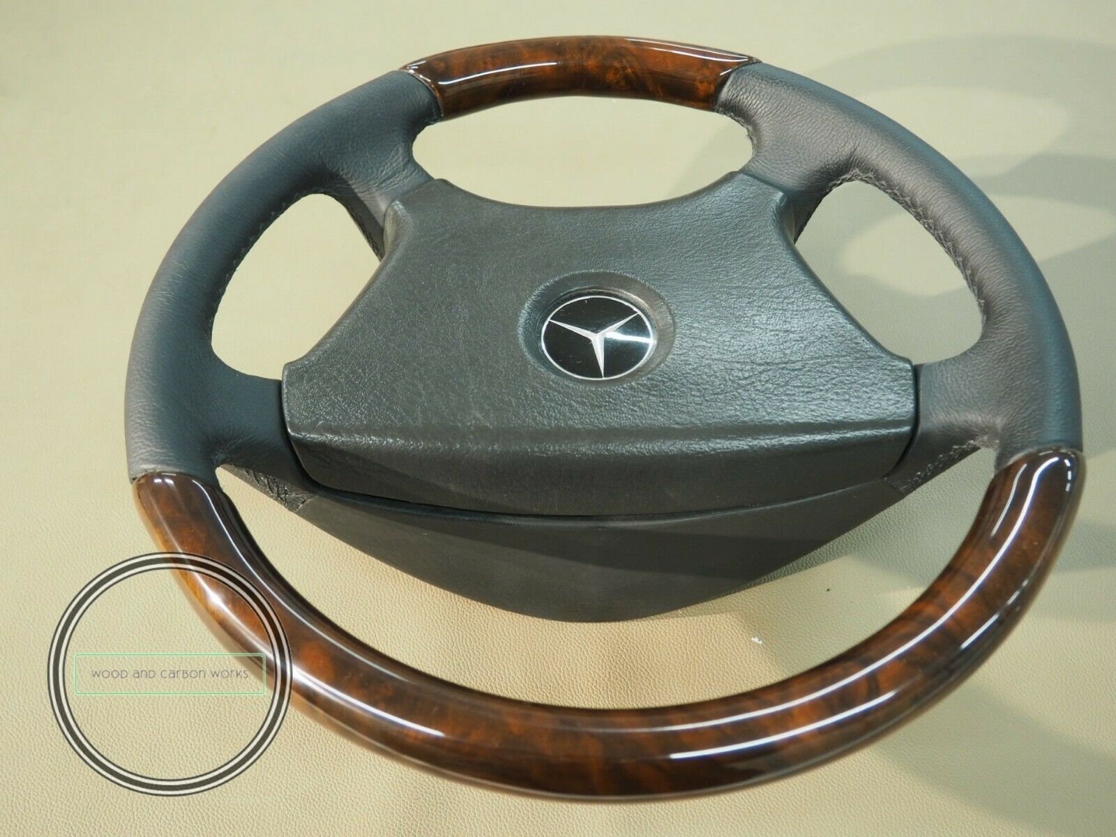 Mercedes R107 W201 W123 W124 W126 Steering Wheel Wood Burled