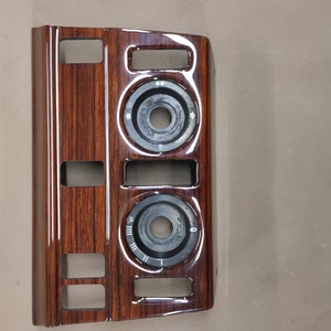 Mercedes w124 climate panel zebrano ac climate control wood panel