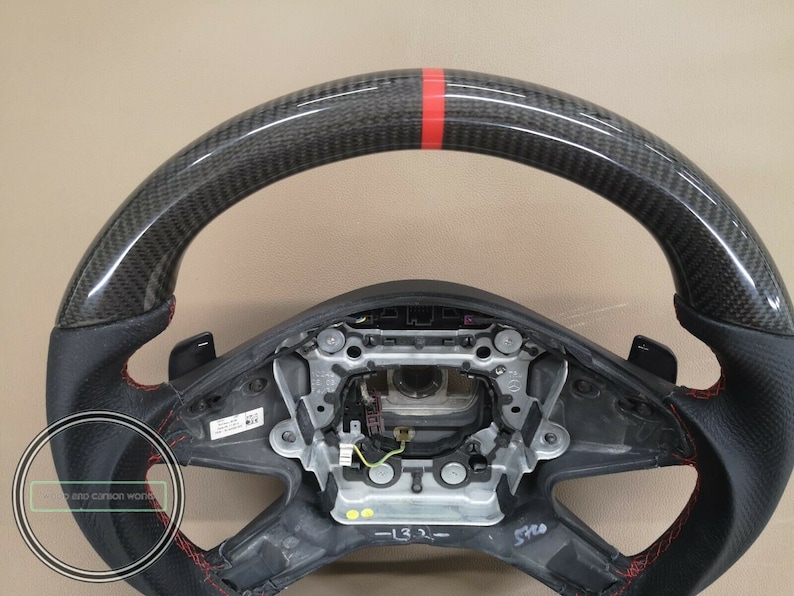 Mercedes W212 Steering Wheel Carbon Fiber E63 Amg F1 Shifters Etsy