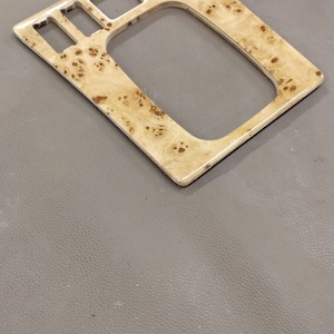 Mercedes 2.3-16 w201 wood trim center console shifter bezel  stick gear shifter