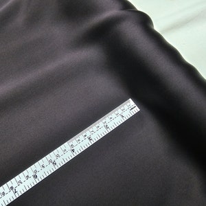 Fabric Silk Pure Silk Satin 14101 Color Dark Brown -by half yard-