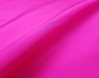 Fabric Silk Dupioni 18 mm Color Fuchsia Tissue, Thai Silk -by half yard-