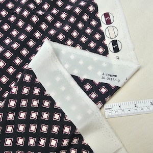 Stoff Seide Schwer Crepe Seidenreste Schwarz 2 yards