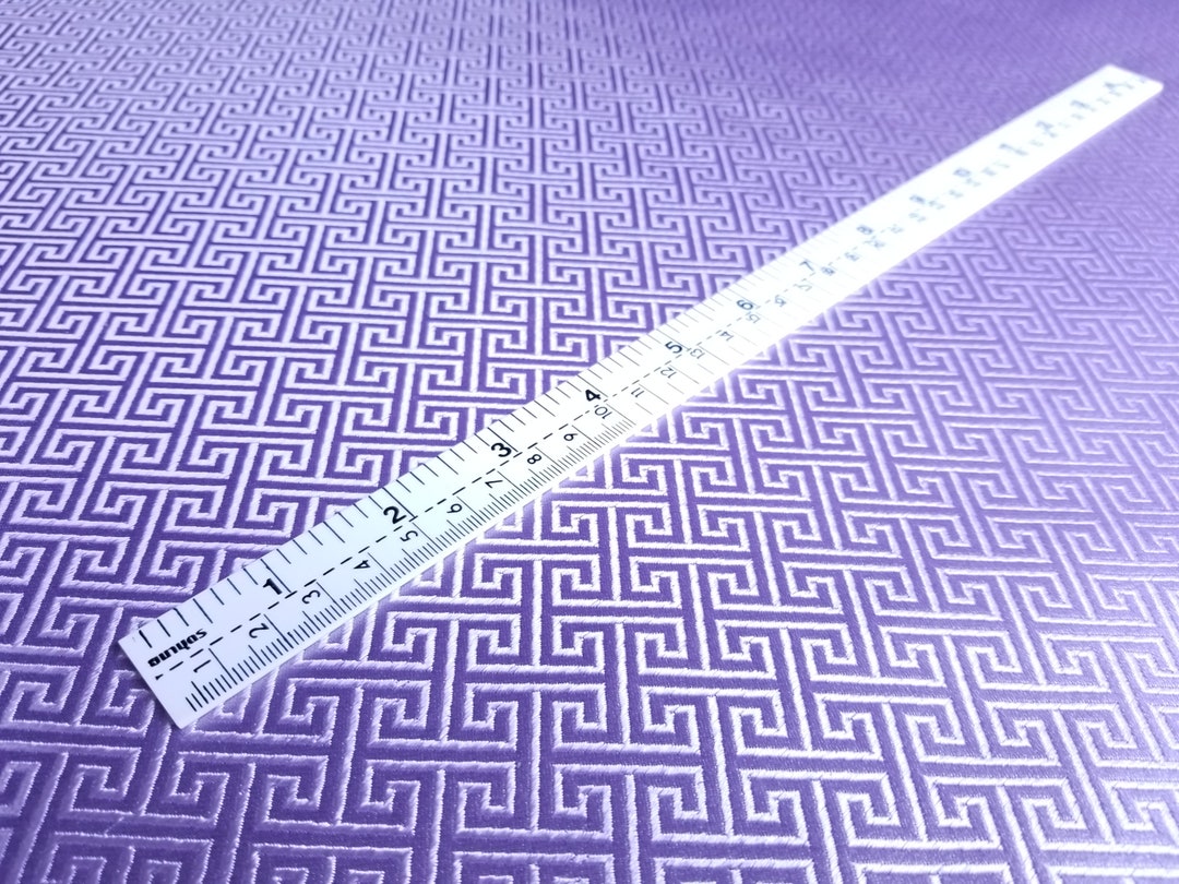 Lilac Purple Silk Brocade Fabric: Chinese Frets Pattern (half Yard) - Etsy