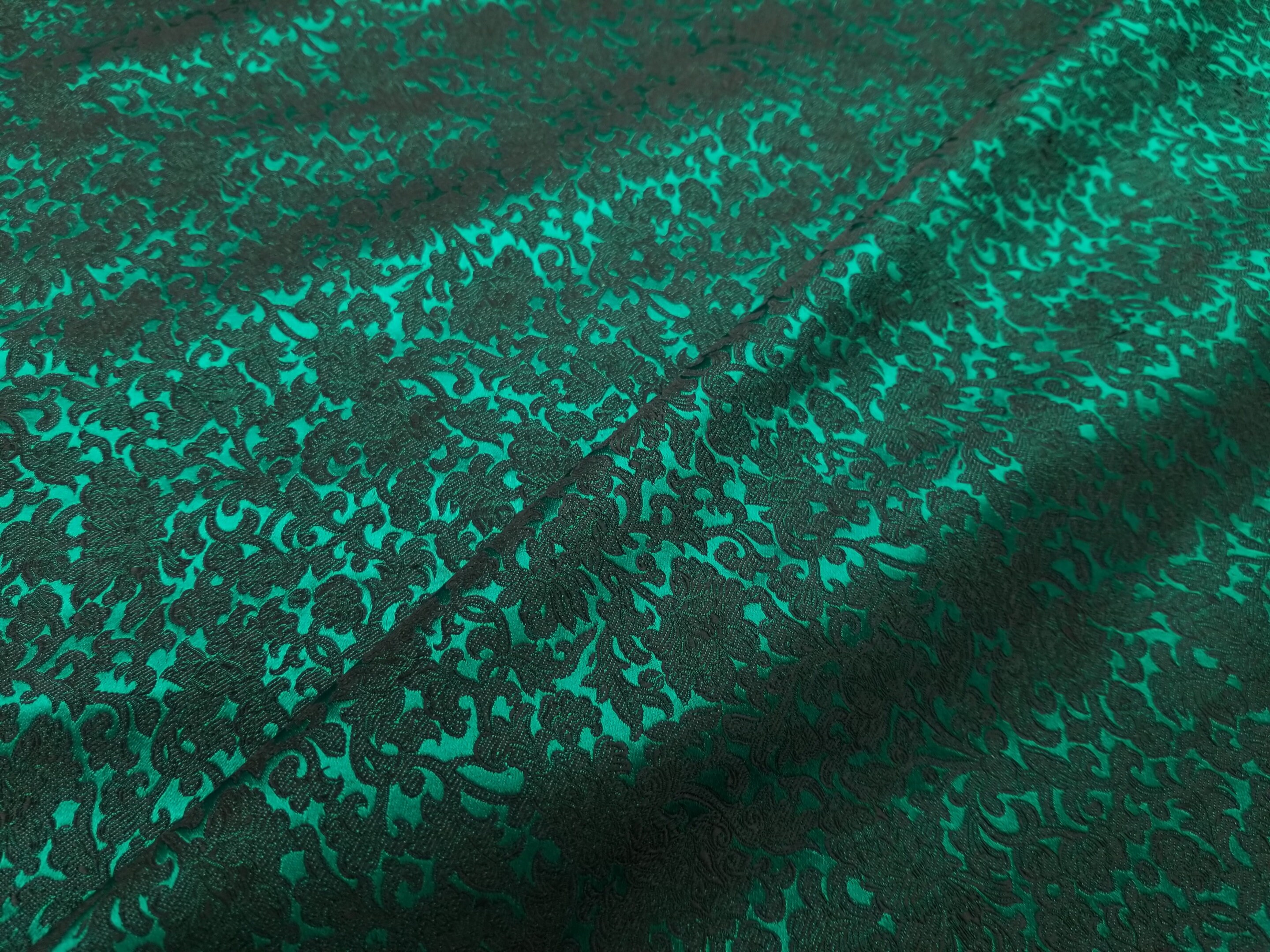 Green Silk Brocade 471 Fabric