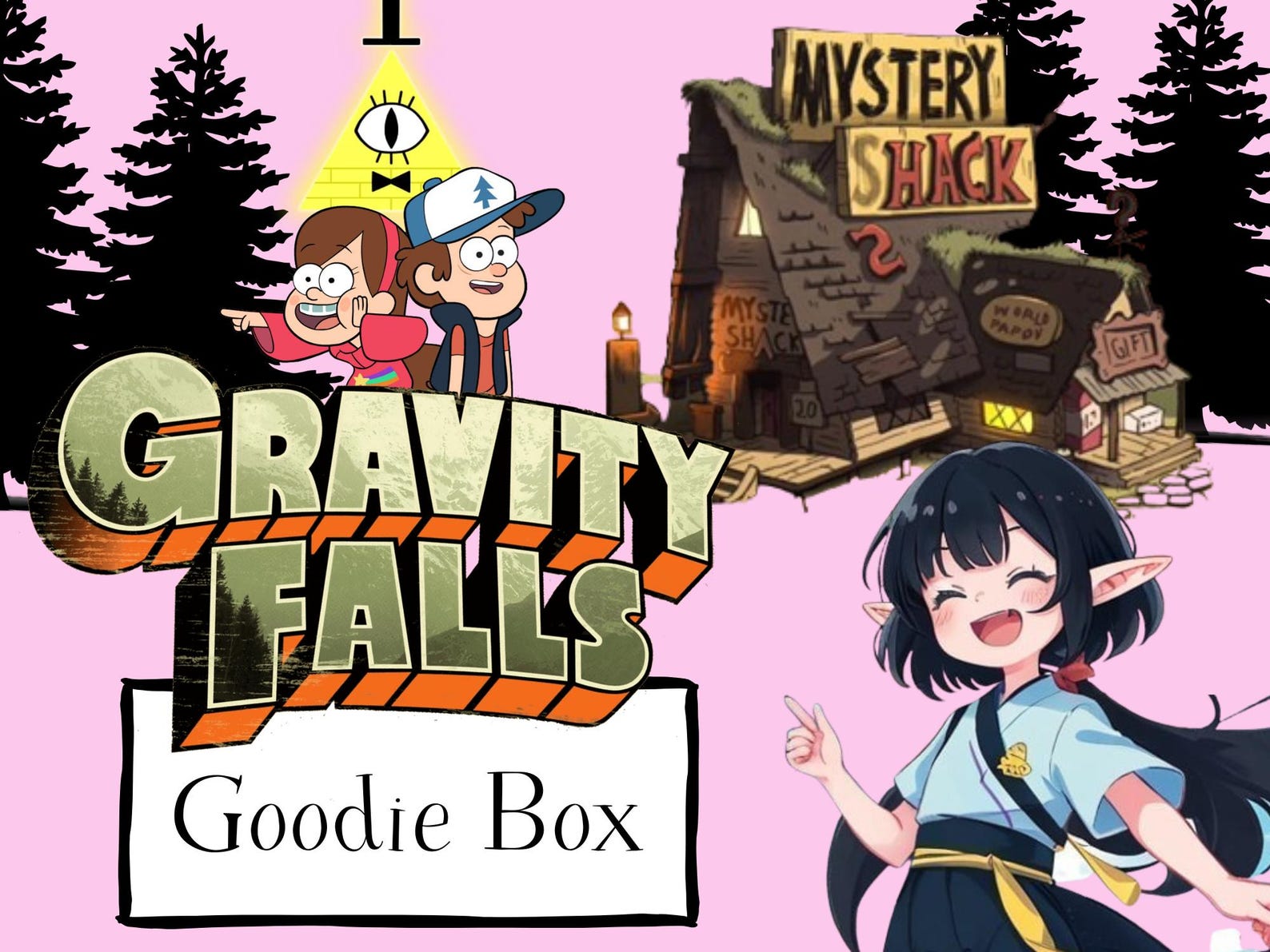 Gravity Falls Box - Mabel, Dipper, Bill Cipher, Journal - Etsy
