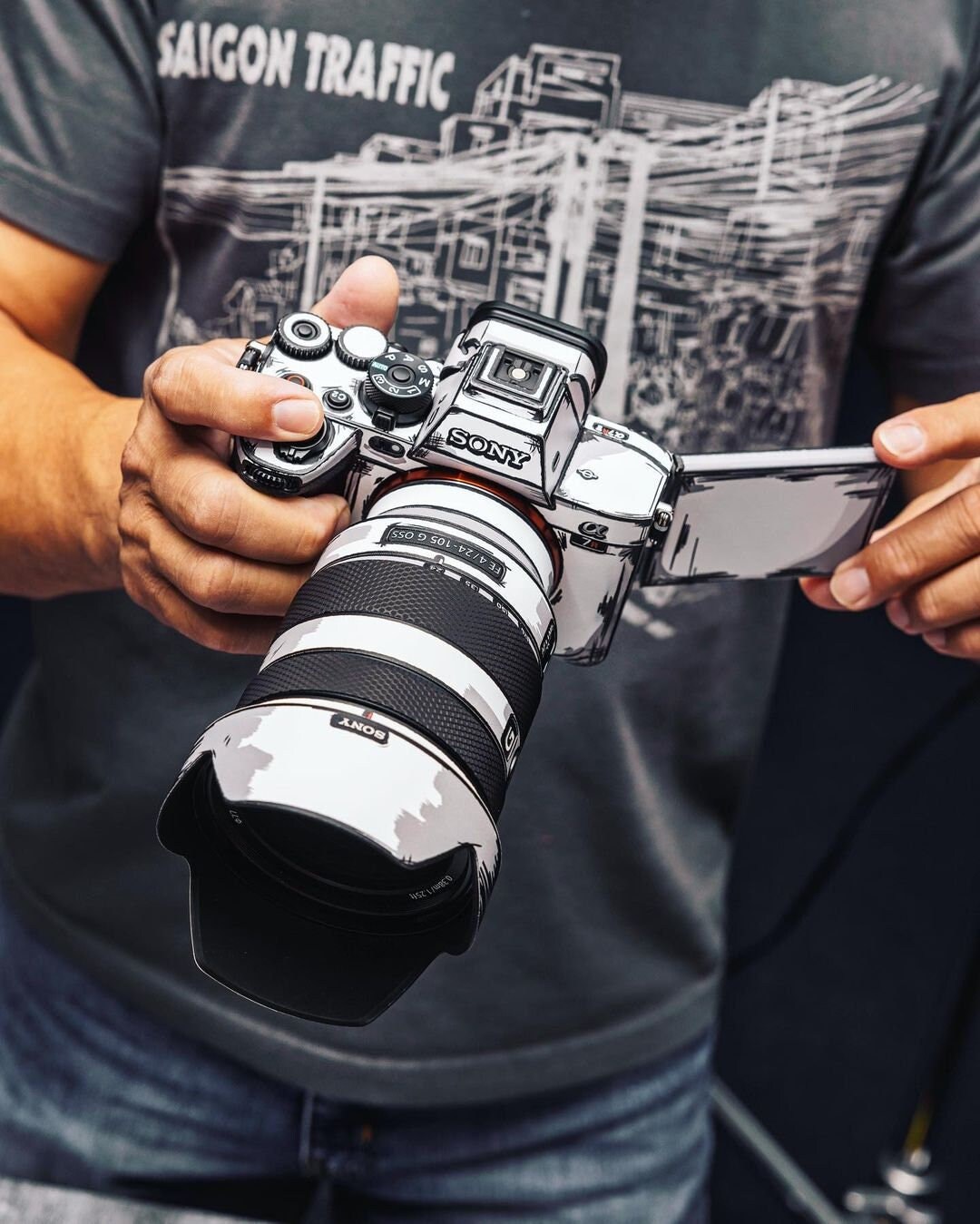 Sketch Art Design Skins for Cameras Sale High Premium Vinyl Skin Wrap