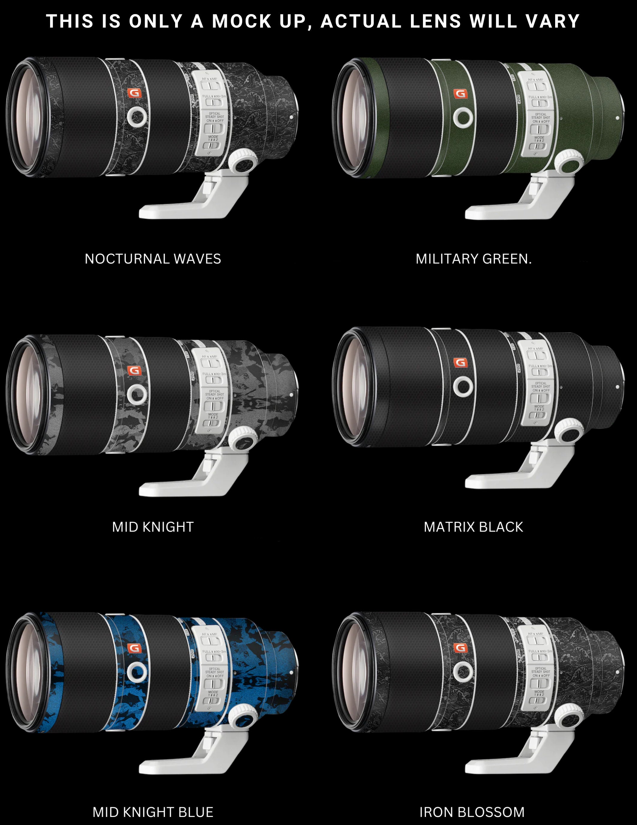 CANON EF 70-200 mm、70-300 mm、100-400 mm、200 mm レンズ