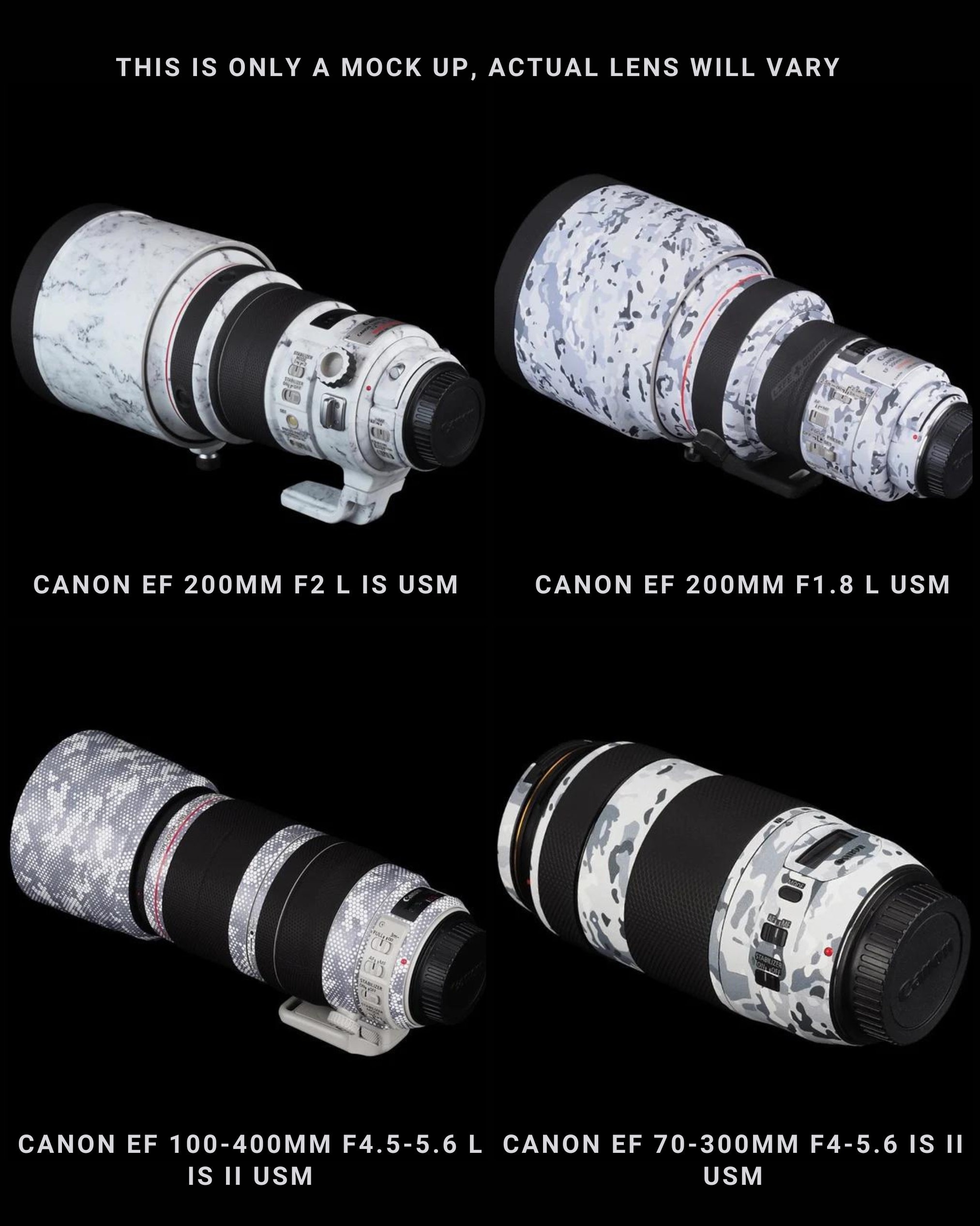 CANON EF 70-200mm, 70-300mm, 100-400mm, 200mm Lenses Camera CANON EF 70-200mm, 70-300mm, 100-400mm, 200mm Lenses Camera