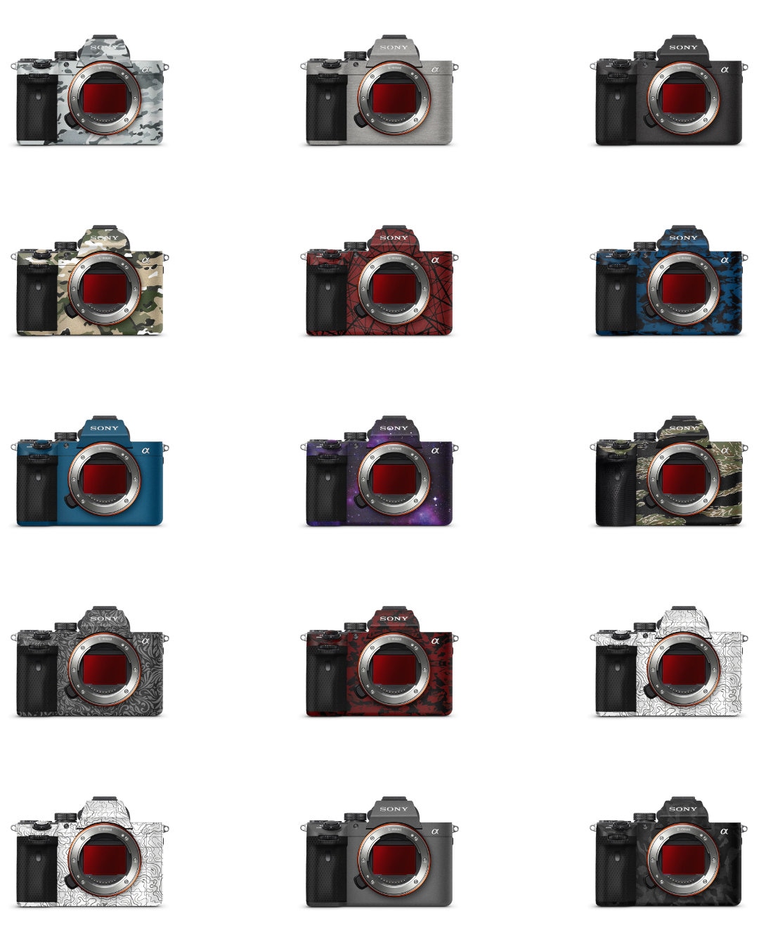 Customized Camera Lens Skin Wraps SONY Alpha A7IV A74 Mirrorless Camera