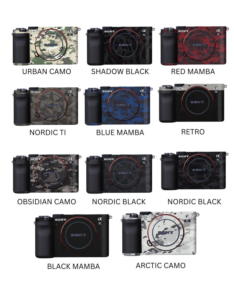 SONY A7C Camera Skins Customized Camera Lens Skin Wraps Etsy