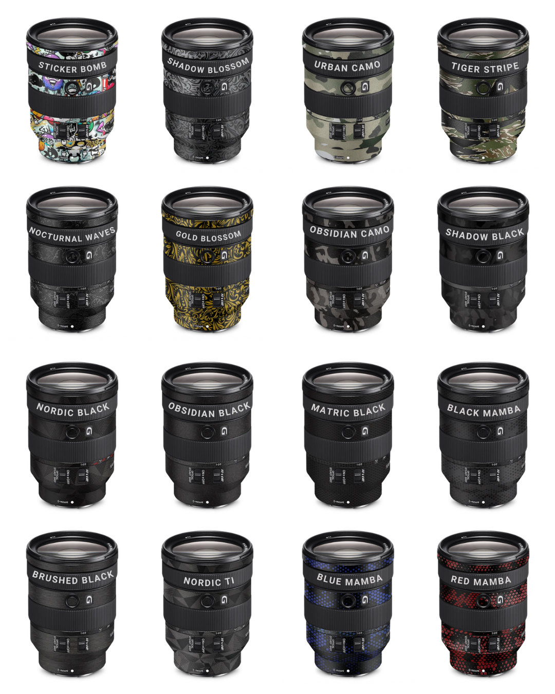 Sony Tamron Camera Lens Skins Customized Sony Tamron Camera Lens Skin ...