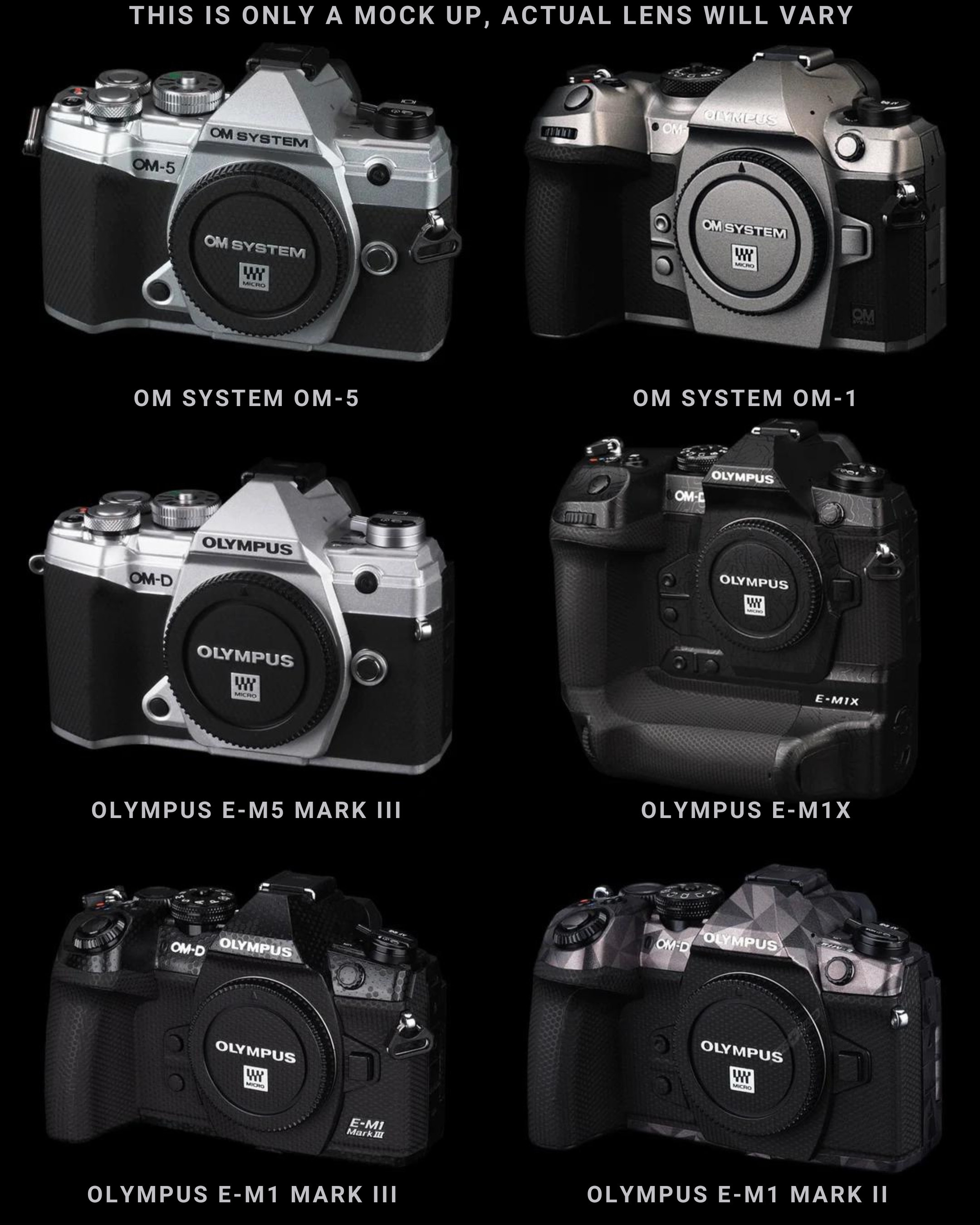 Customized Olympus Camera Skins, Wrap Skins for Olympus Cameras