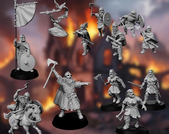 Viking Warrior Army – 28mm Miniatures from Medbury Miniatures | Wild Men Alternative Models for Tabletop & Role-Playing Games