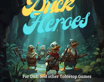 Duck Heroes Group Party for DnD and Tabletop | 28 mm miniature by Printed Encounters