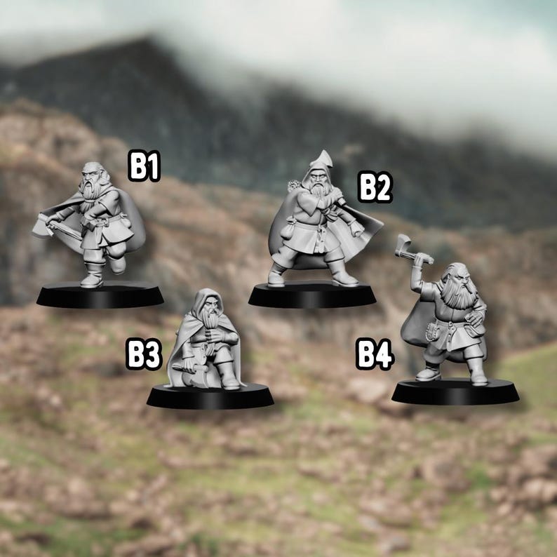 Medbury Miniatures Dwarf Rangers 3D Printed | 28mm Miniatures for MESBG ...