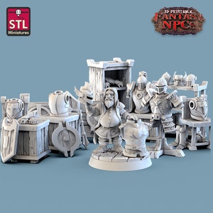 Armor merchant for DnD and Fantasy Tabletop | STL Miniatures