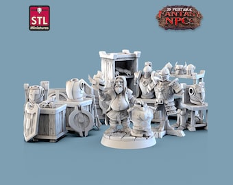 Armor merchant for DnD and Fantasy Tabletop | STL Miniatures