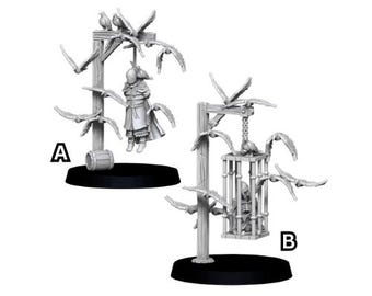 Gallows with Crows | Feast of Crows 28 mm 3D Printed Miniatures Dungeons and Dragons Tabletop | Unreleased Miniatures