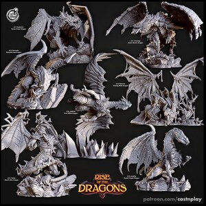Rise of the Dragons Miniatures for DnD and Fantasy Tabletop by Cast n Play