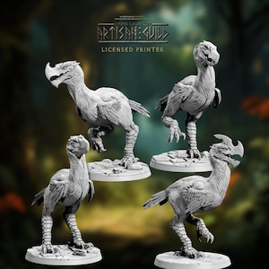 Pássaro do Terror com Bico de Machado | Miniatura Gigante de Pássaro da Era do Gelo de 28 mm para D&D e Jogos de Mesa | Artisan Guild