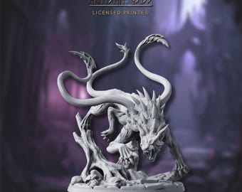 Wild Deception Beast | 28 mm Displacer Beast Tentacle Panther for D&D and Tabletop Games | Artisan Guild