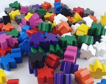 Meeple Game Piece Wood | Different Colors | Tabletop Board Game Token