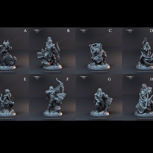 DnD Waldläufer Miniatur Männlich oder Weiblich | Schütze oder Bogenschütze für Tabletop Rollenspiele | Arbiter Miniatures